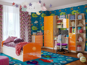 Детская комната Юниор-2 Оранжевый металлик в Алапаевске - alapaevsk.magazinmebel.ru | фото