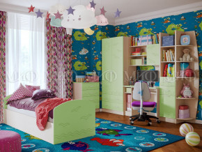 Детская комната Юниор-2 Салатовый в Алапаевске - alapaevsk.magazinmebel.ru | фото - изображение 1