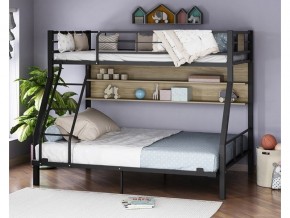 Двухъярусная кровать Гранада-1П 140 черный в Алапаевске - alapaevsk.magazinmebel.ru | фото