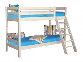 Двухъярусная кровать Соня вариант 10 с наклонной лестницей белая в Алапаевске - alapaevsk.magazinmebel.ru | фото - изображение 2
