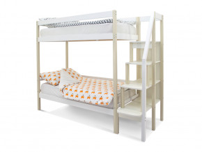 Двухъярусная кровать Svogen бежево-белый в Алапаевске - alapaevsk.magazinmebel.ru | фото - изображение 1