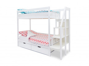 Двухъярусная кровать Svogen с ящиками белый в Алапаевске - alapaevsk.magazinmebel.ru | фото