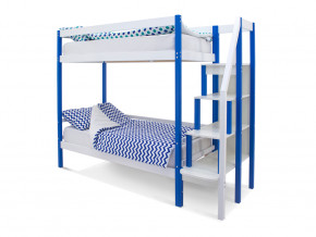 Двухъярусная кровать Svogen сине-белый в Алапаевске - alapaevsk.magazinmebel.ru | фото