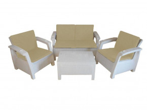 Комплект уличной мебели Yalta Premium Terrace Set белый в Алапаевске - alapaevsk.magazinmebel.ru | фото