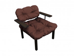 Кресло Дачное коричневая подушка в Алапаевске - alapaevsk.magazinmebel.ru | фото