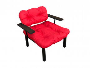 Кресло Дачное красная подушка в Алапаевске - alapaevsk.magazinmebel.ru | фото