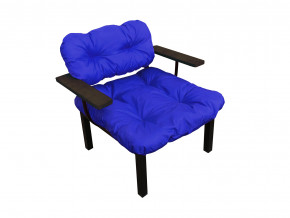 Кресло Дачное синяя подушка в Алапаевске - alapaevsk.magazinmebel.ru | фото