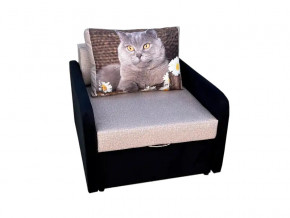Кресло кровать Канзасик с подлокотниками кот с ромашками-2 в Алапаевске - alapaevsk.magazinmebel.ru | фото