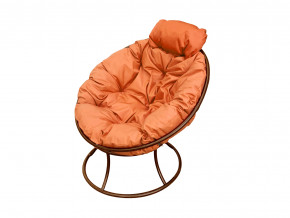 Кресло Папасан мини без ротанга оранжевая подушка в Алапаевске - alapaevsk.magazinmebel.ru | фото