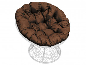 Кресло Папасан с ротангом коричневая подушка в Алапаевске - alapaevsk.magazinmebel.ru | фото