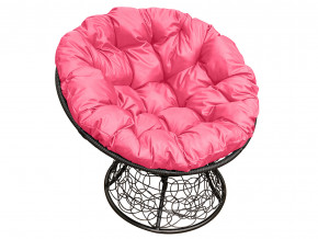 Кресло Папасан с ротангом розовая подушка в Алапаевске - alapaevsk.magazinmebel.ru | фото