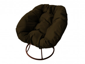 Кресло Пончик без ротанга коричневая подушка в Алапаевске - alapaevsk.magazinmebel.ru | фото