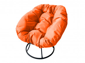 Кресло Пончик без ротанга оранжевая подушка в Алапаевске - alapaevsk.magazinmebel.ru | фото