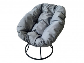 Кресло Пончик без ротанга серая подушка в Алапаевске - alapaevsk.magazinmebel.ru | фото