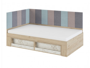 Кровать 1,2 с мягким элементом 1,2 и 2,0 Мод.2.3 в Алапаевске - alapaevsk.magazinmebel.ru | фото
