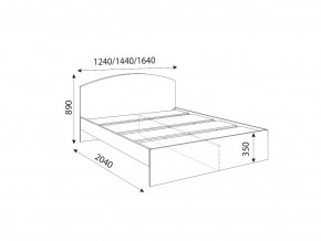 Кровать 1200R Осло модуль М08 с настилами Лайт Белый в Алапаевске - alapaevsk.magazinmebel.ru | фото - изображение 2