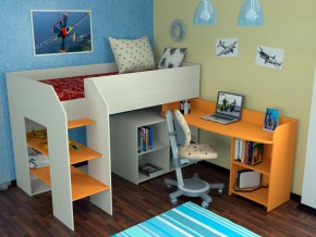 Кровать чердак Теремок 2 Оранжевый в Алапаевске - alapaevsk.magazinmebel.ru | фото - изображение 2