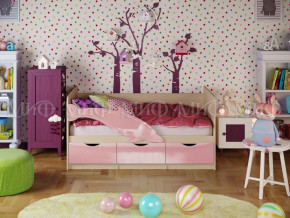 Кровать Дельфин-1 1600 Розовый металлик в Алапаевске - alapaevsk.magazinmebel.ru | фото