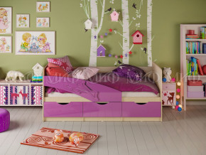 Кровать Дельфин 1600 Фиолетовый металлик в Алапаевске - alapaevsk.magazinmebel.ru | фото