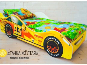 Кровать детская машина Тачка Желтая в Алапаевске - alapaevsk.magazinmebel.ru | фото