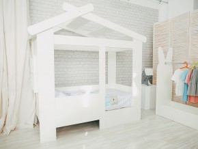 Кровать детская Теремок без ящика белая в Алапаевске - alapaevsk.magazinmebel.ru | фото