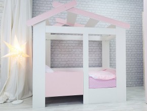 Кровать детская Теремок без ящика розовая в Алапаевске - alapaevsk.magazinmebel.ru | фото - изображение 1