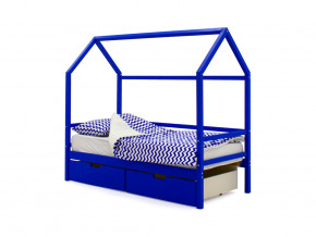 Кровать-домик Svogen с ящиками синий в Алапаевске - alapaevsk.magazinmebel.ru | фото