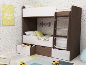 Кровать двухъярусная Малыш двойняшка бодега-белый в Алапаевске - alapaevsk.magazinmebel.ru | фото
