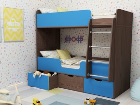 Кровать двухъярусная Малыш двойняшка бодега-голубой в Алапаевске - alapaevsk.magazinmebel.ru | фото