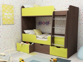 Кровать двухъярусная Малыш двойняшка бодега-лайм в Алапаевске - alapaevsk.magazinmebel.ru | фото
