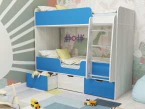 Кровать двухъярусная Малыш двойняшка винтерберг-голубой в Алапаевске - alapaevsk.magazinmebel.ru | фото