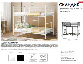 Кровать двухъярусная Скандик 42.20-01 в Алапаевске - alapaevsk.magazinmebel.ru | фото - изображение 2