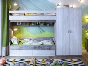 Кровать двухъярусная Юта 2 со шкафом в Алапаевске - alapaevsk.magazinmebel.ru | фото