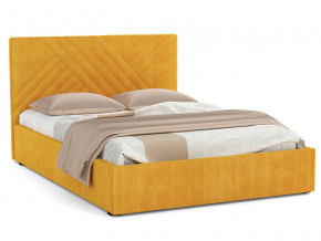 Кровать Гамма 1600 с основанием велюр тенерифе куркума в Алапаевске - alapaevsk.magazinmebel.ru | фото