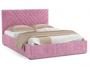 Кровать Гамма 1600 с основанием велюр тенерифе розовый в Алапаевске - alapaevsk.magazinmebel.ru | фото