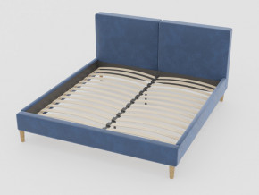 Кровать Линси 1200 синий в Алапаевске - alapaevsk.magazinmebel.ru | фото