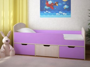Кровать Малыш Мини Дуб молочный-Ирис в Алапаевске - alapaevsk.magazinmebel.ru | фото