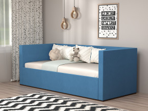 Кровать мягкая с подъёмным механизмом арт. 030 синий в Алапаевске - alapaevsk.magazinmebel.ru | фото
