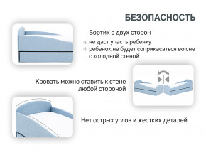 Кровать с ящиком Letmo небесный (рогожка) в Алапаевске - alapaevsk.magazinmebel.ru | фото - изображение 15