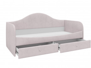 Кровать с мягкой обивкой Алиса ПМ-332.18 велюр розовый в Алапаевске - alapaevsk.magazinmebel.ru | фото - изображение 2