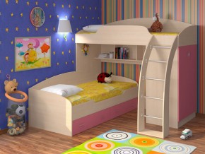 Кровать Соня 1+2 Розовый в Алапаевске - alapaevsk.magazinmebel.ru | фото