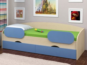 Кровать Соня 2 дуб молочный-голубой в Алапаевске - alapaevsk.magazinmebel.ru | фото - изображение 2