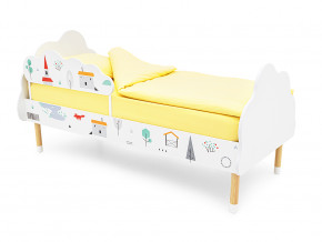 Кровать Stumpa Облако с бортиком рисунок Шале в Алапаевске - alapaevsk.magazinmebel.ru | фото