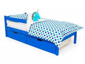 Кровать Svogen classic с ящиками и бортиком синий в Алапаевске - alapaevsk.magazinmebel.ru | фото