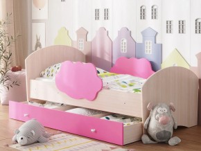 Кровать Тучка с ящиком дуб-розовый в Алапаевске - alapaevsk.magazinmebel.ru | фото