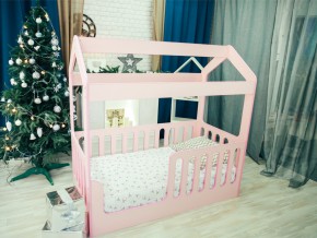Кроватка-Домик без ящика розовая в Алапаевске - alapaevsk.magazinmebel.ru | фото