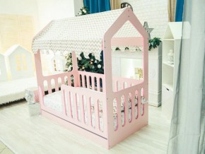 Кроватка-Домик с ящиком розовая в Алапаевске - alapaevsk.magazinmebel.ru | фото