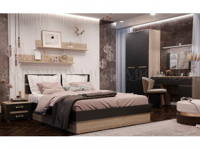 Спальня Ким Графит софт, сонома в Алапаевске - alapaevsk.magazinmebel.ru | фото