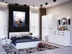 Спальня Нэнси New МДФ Белый глянец холодный, Белый в Алапаевске - alapaevsk.magazinmebel.ru | фото